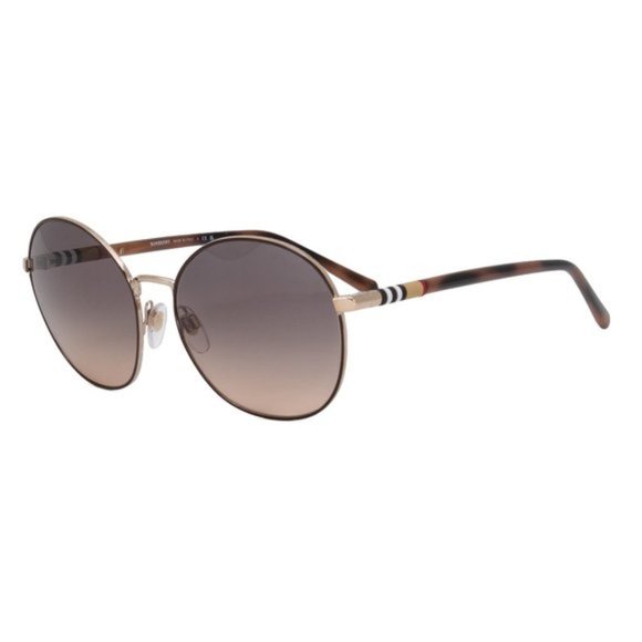 Burberry Brown Round Sunglasses - Picture 2 of 5
